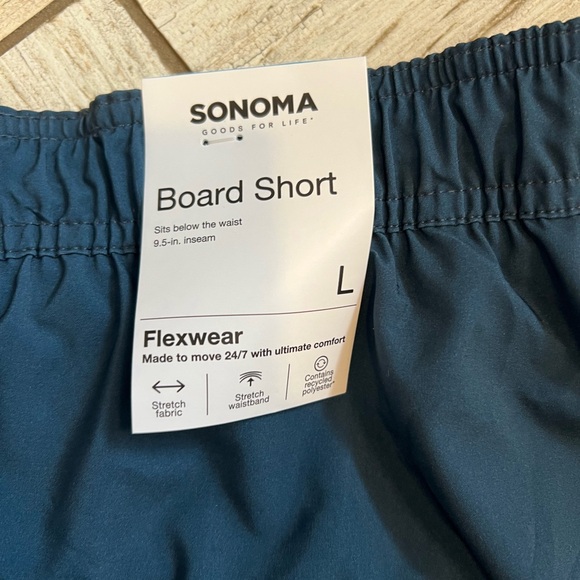 NWT Sonoma Blue and Teal Swim Shorts - Picture 2 of 9